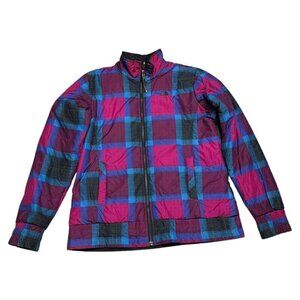 The North Face REVERSIBLE Plaid Insulated Windbreaker Spring Fall Light Jacket M